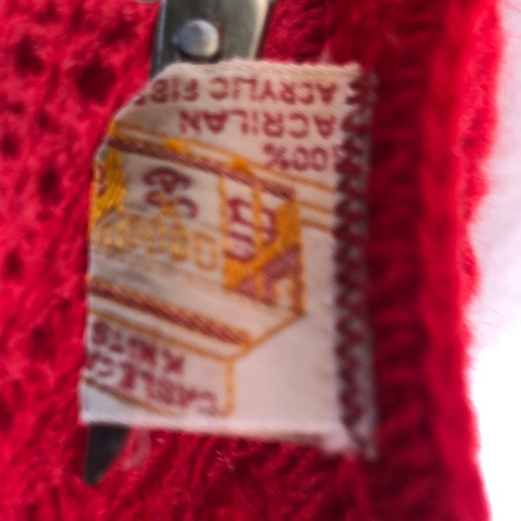 Beautiful 70’s bright red vintage poncho 💋 - Picture 4 of 4